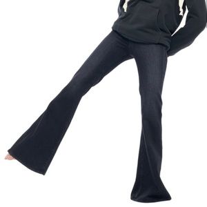 New Sandrine Rose Free People High Waisted Super Flare Jeans 24 índigo